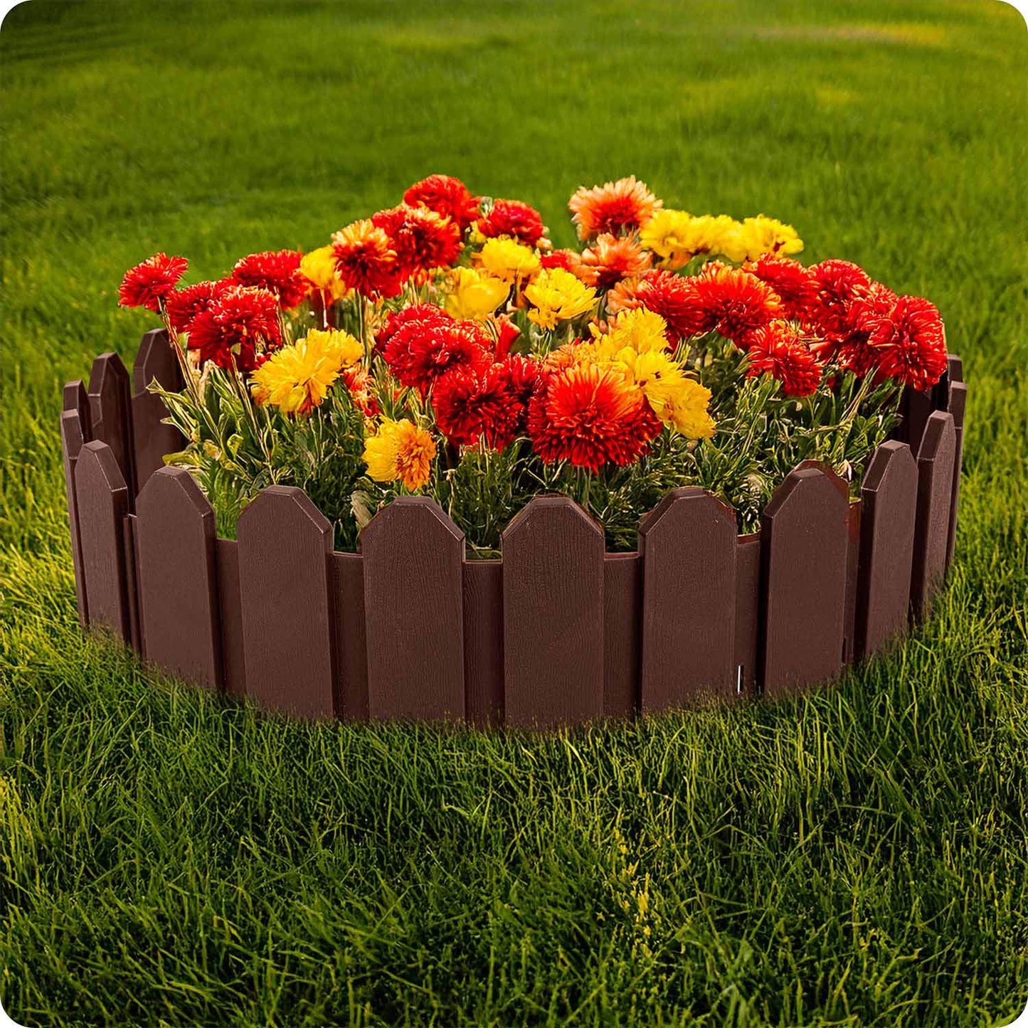 Plonos garden border 240 cm PL-960 brown