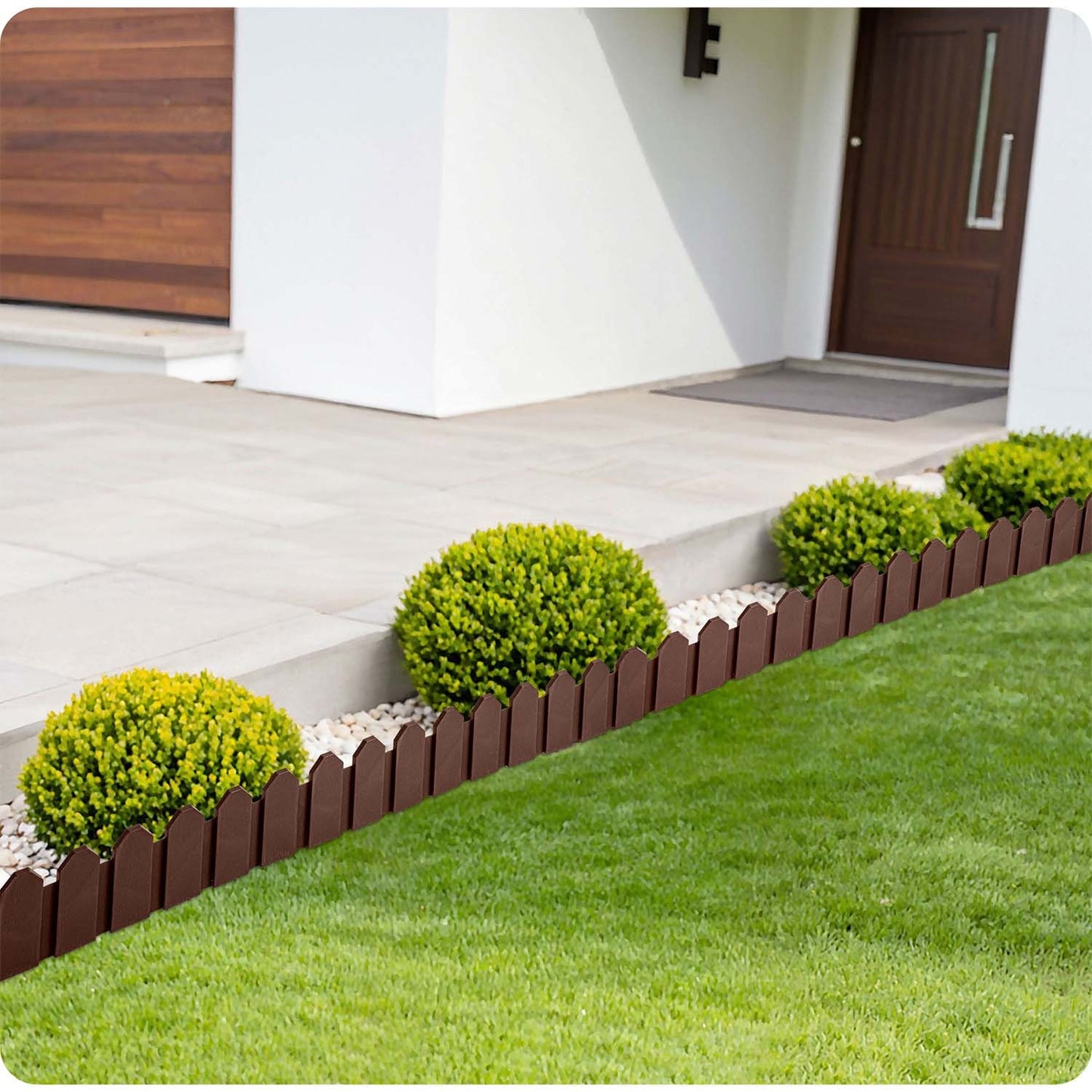 Plonos garden border 240 cm PL-960 brown