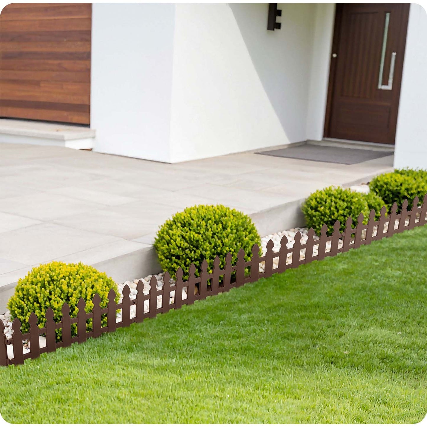 Plonos garden border 240 cm PL-963 brown