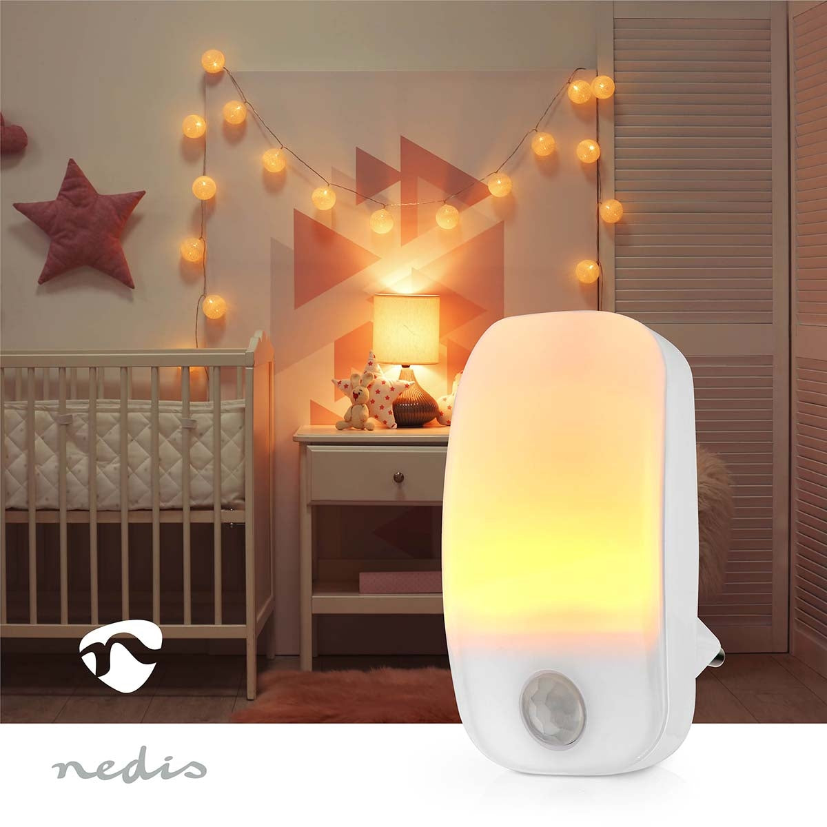 Plug-In LED Night Lighting | Motion sensor | 0.55 W | 11 ch | Warm White