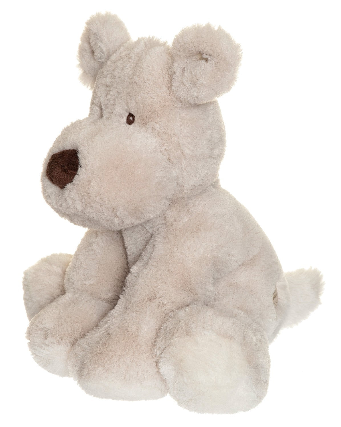 Plush Grey Dog Toy, 34cm, Oeko-Tex Certified