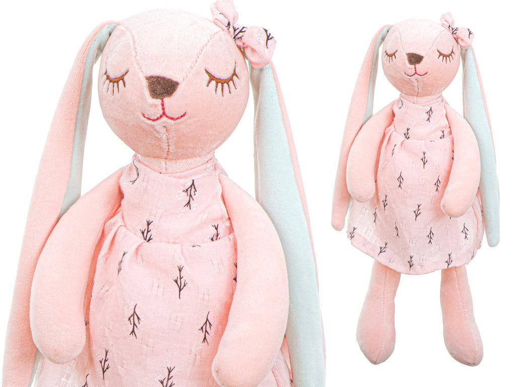 Plush rabbit mascot pink 35cm
