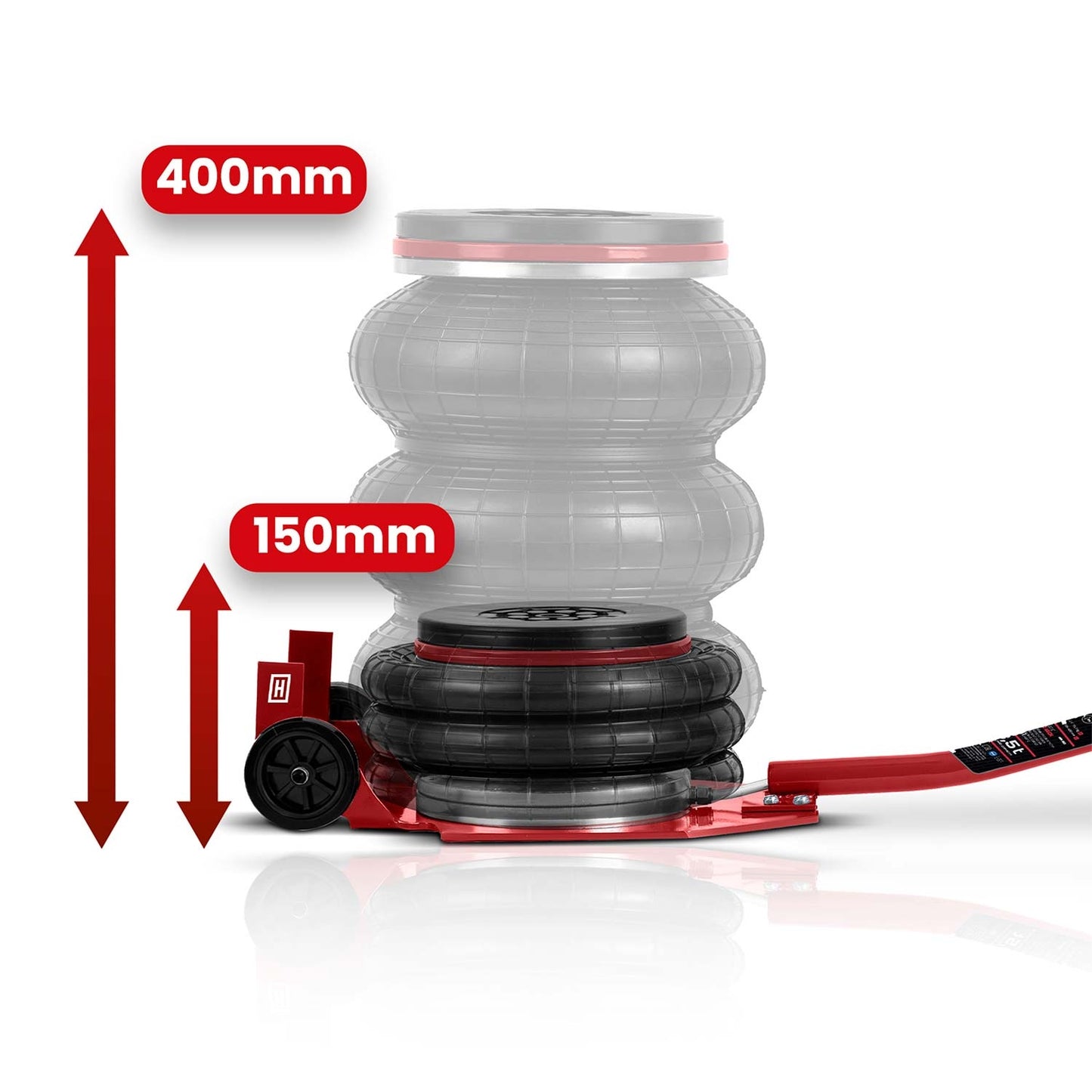 Pneumatic Car Jack 3.5 Ton, 15-40 cm Lift Range