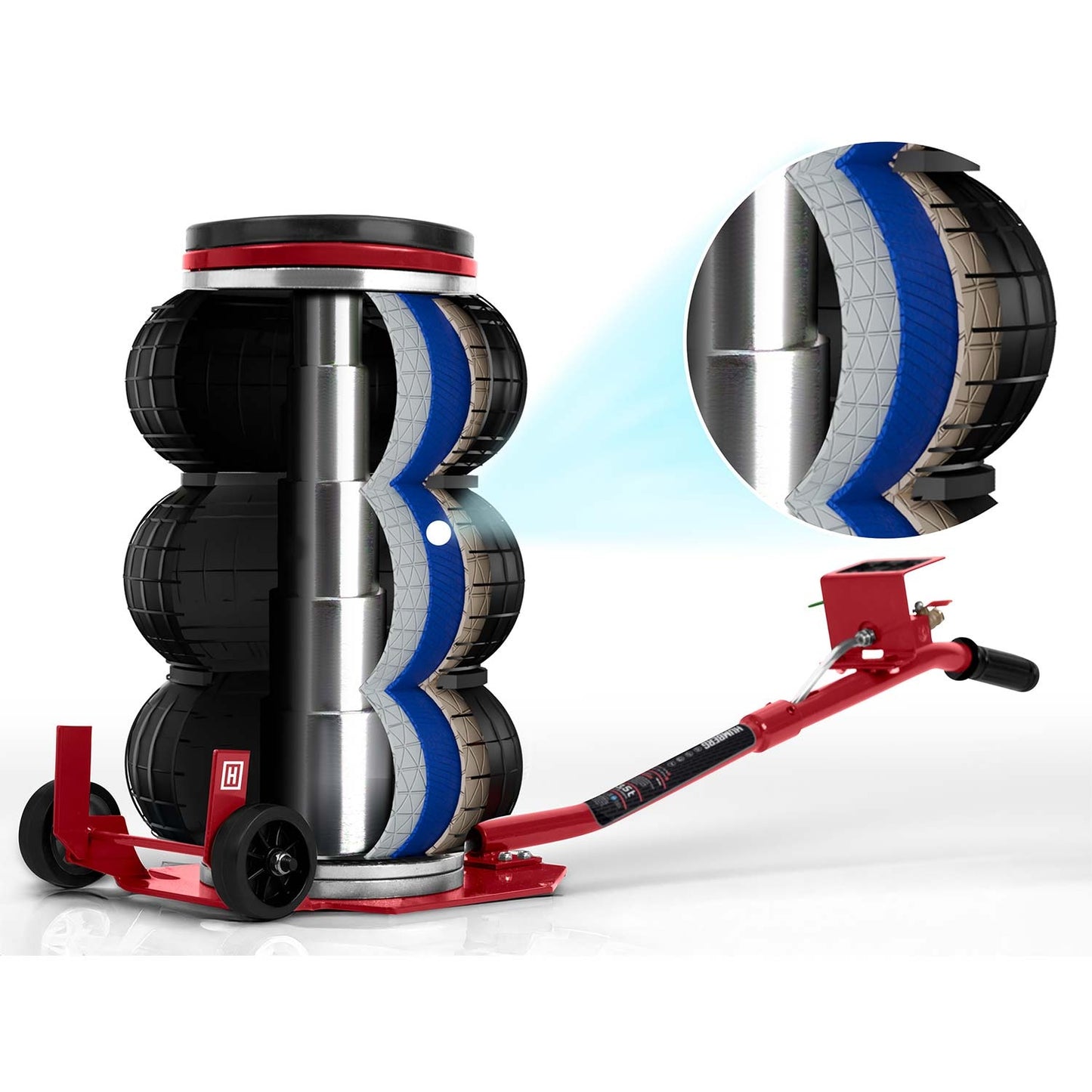 Pneumatic Car Jack 3.5 Ton, 15-40 cm Lift Range