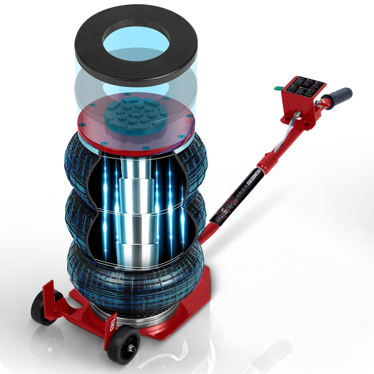 Pneumatic Car Jack 3.5 Ton, 15-40 cm Lift Range