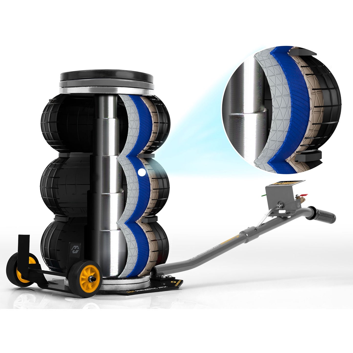 Pneumatic Car Jack 3.5 Ton, 15-40 cm Lift Range