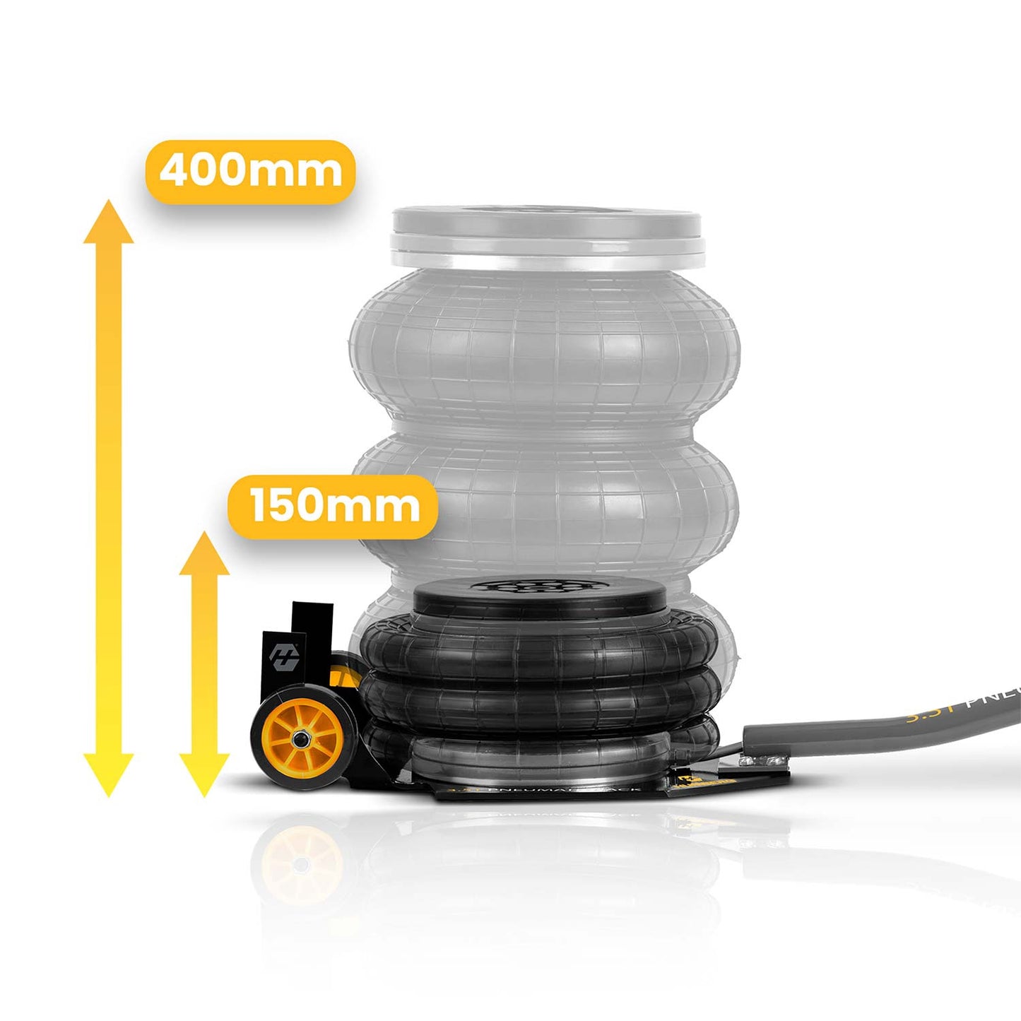 Pneumatic Car Jack 3.5 Ton, 15-40 cm Lift Range