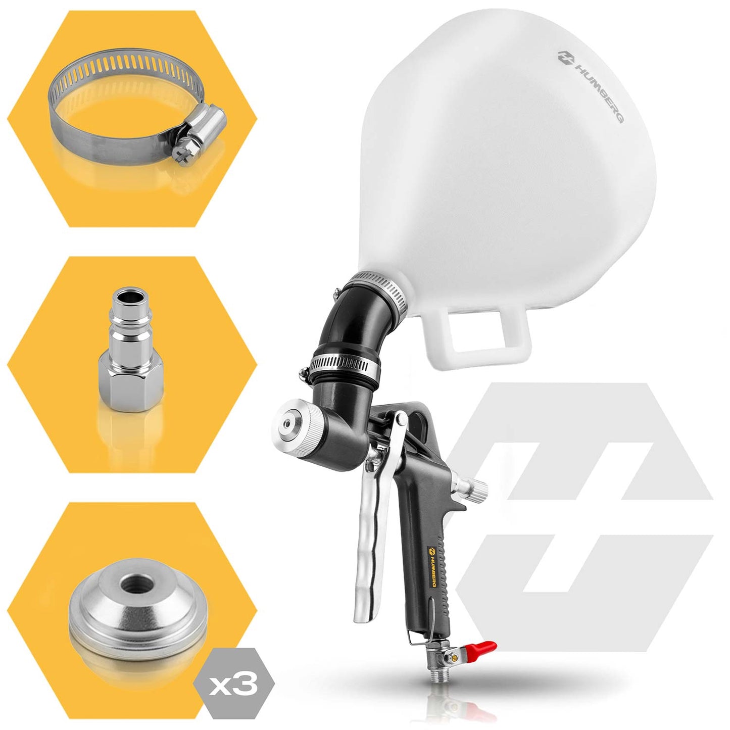 Pneumatic Wall Sprayer 6L with 3 Nozzles Set
