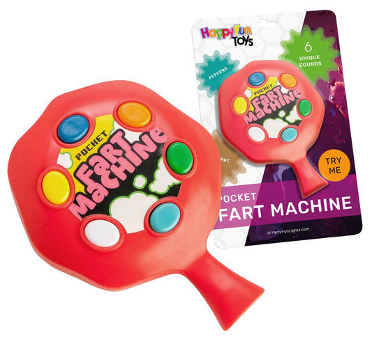 Pocket Fart Machine with 6 Funny Sounds, Batteries Included