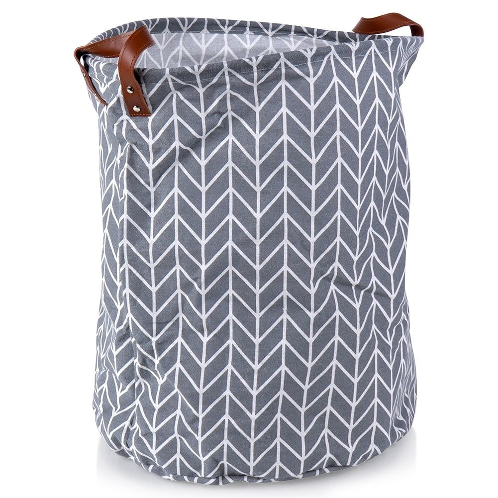 Polyester Laundry Basket with Handle for Bathroom