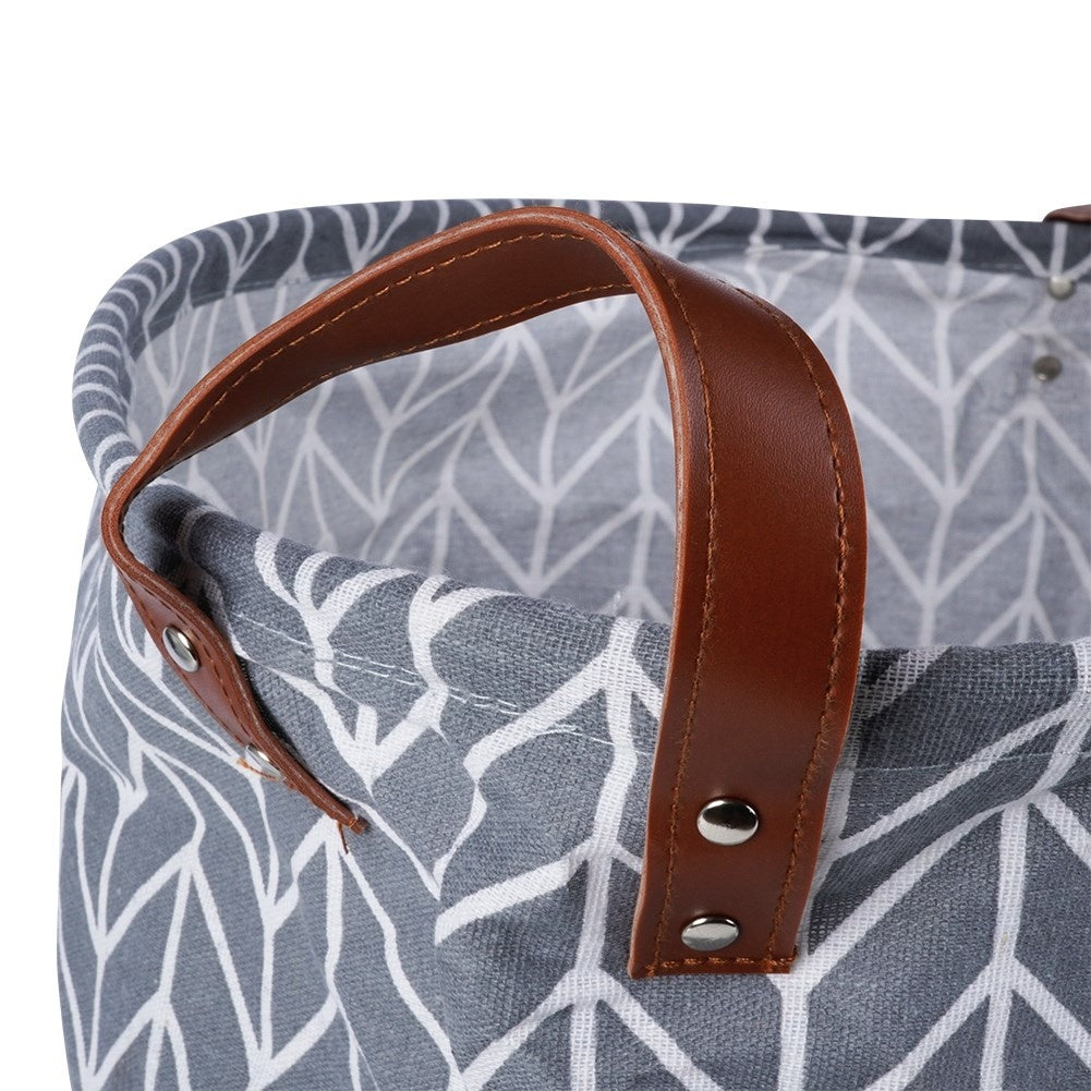 Polyester Laundry Basket with Handle for Bathroom