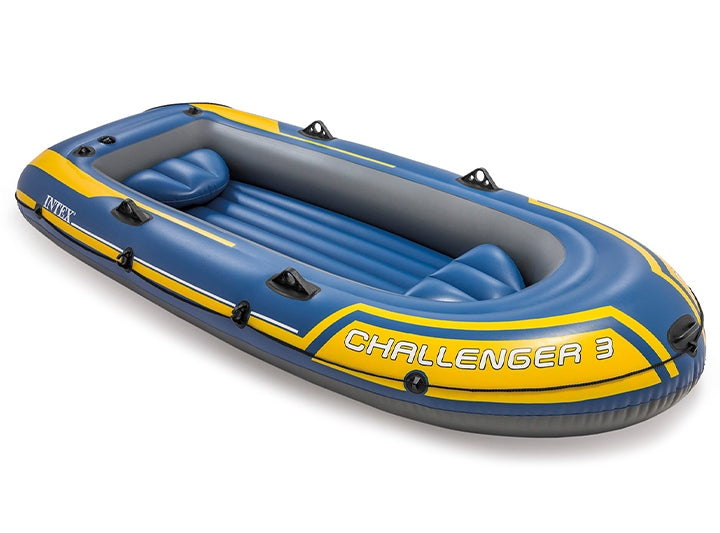 Pontoon challenger 3 Intex 68370 pump + 2 oars
