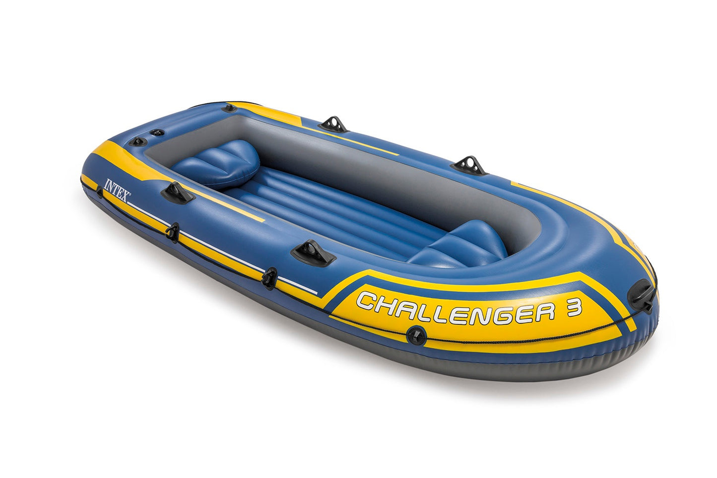 Pontoon challenger 3 Intex 68370 pump + 2 oars