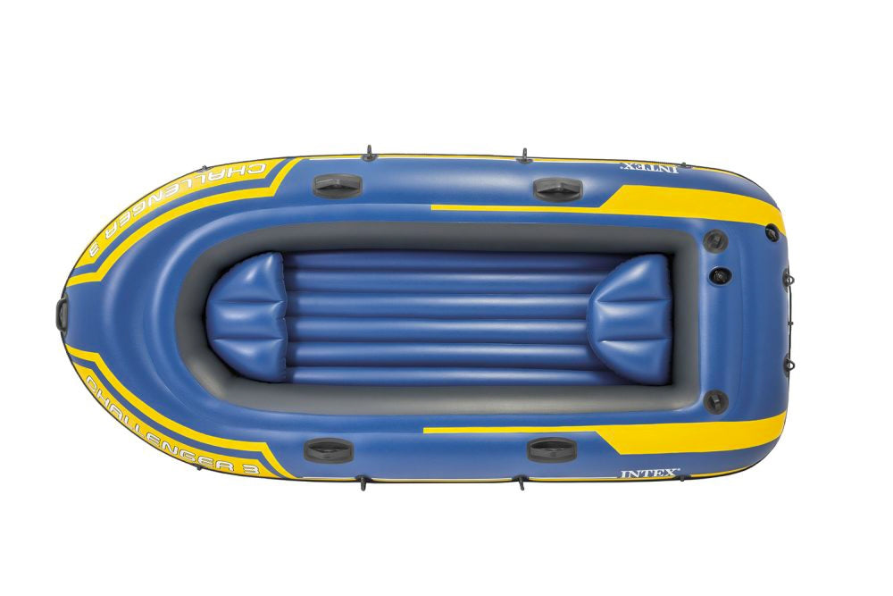 Pontoon challenger 3 Intex 68370 pump + 2 oars