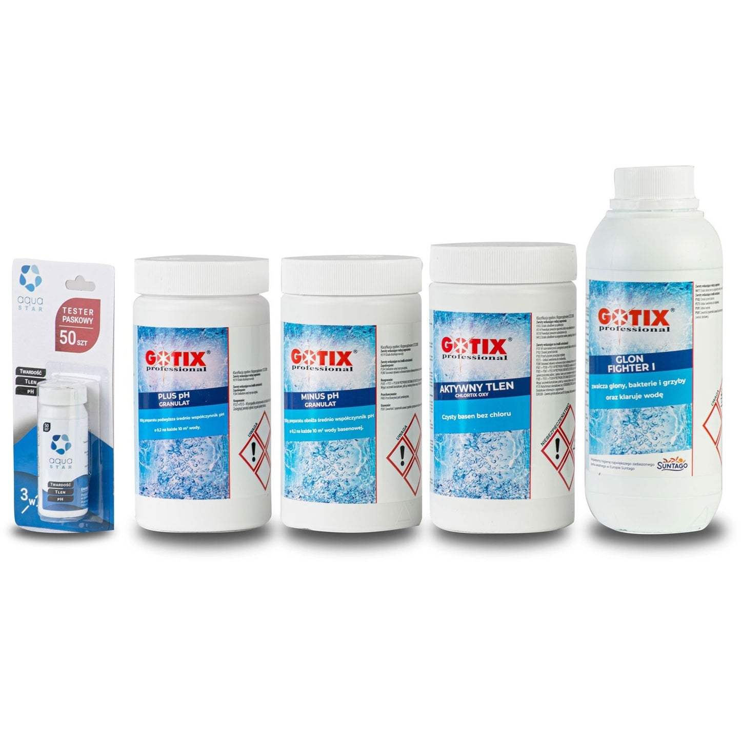Pool chemicals starter set for SPA