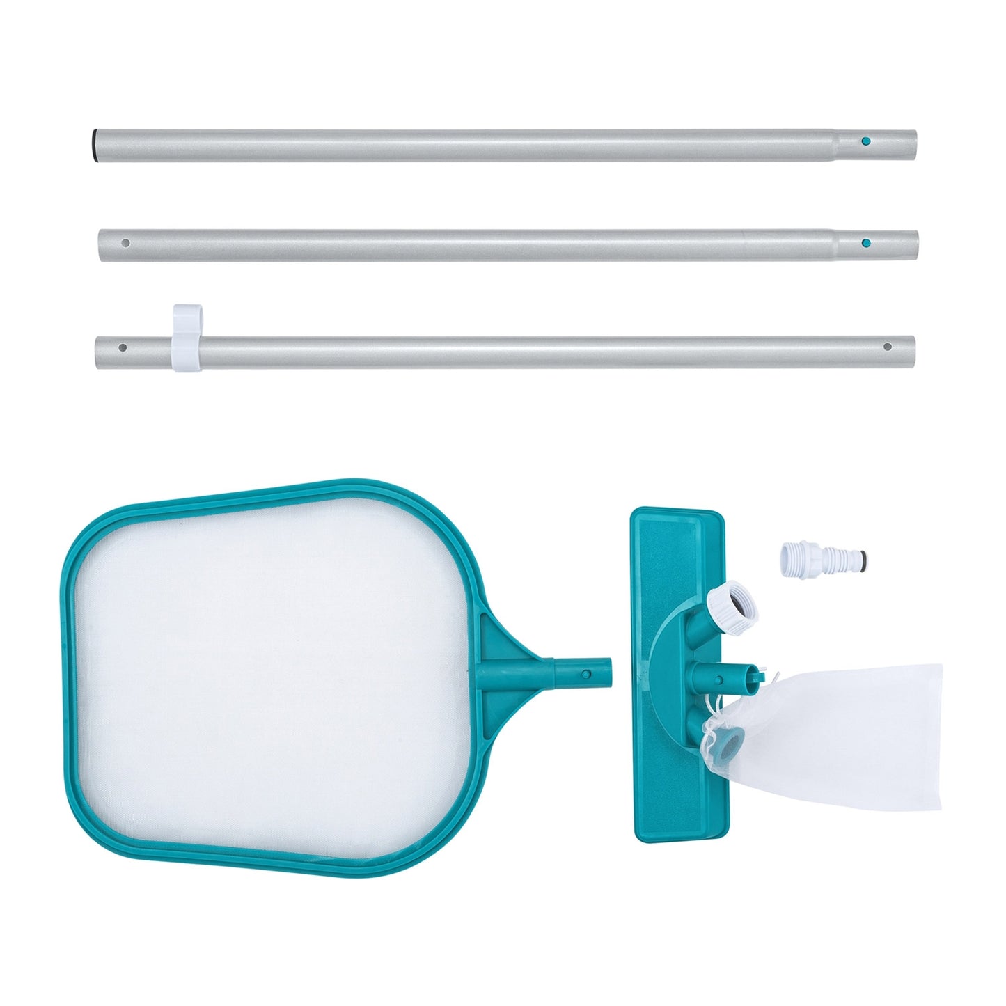 Pool cleaning set, 167 cm stick + vacuum cleaner + Bestway 58013 net