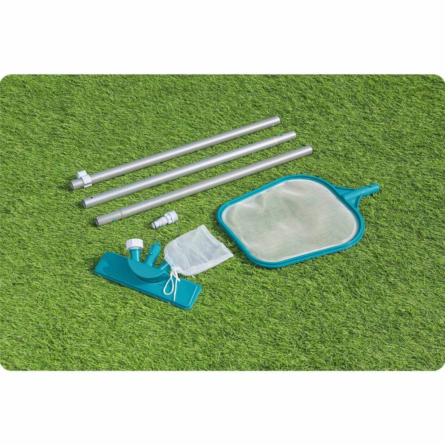 Pool cleaning set, 167 cm stick + vacuum cleaner + Bestway 58013 net