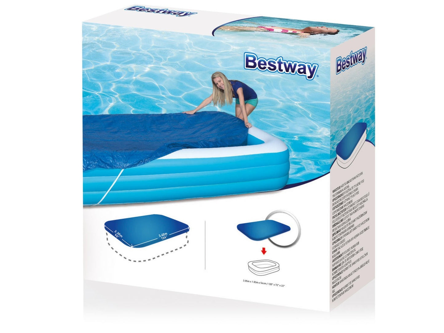Pool cover 305 x 183 cm Bestway 58108