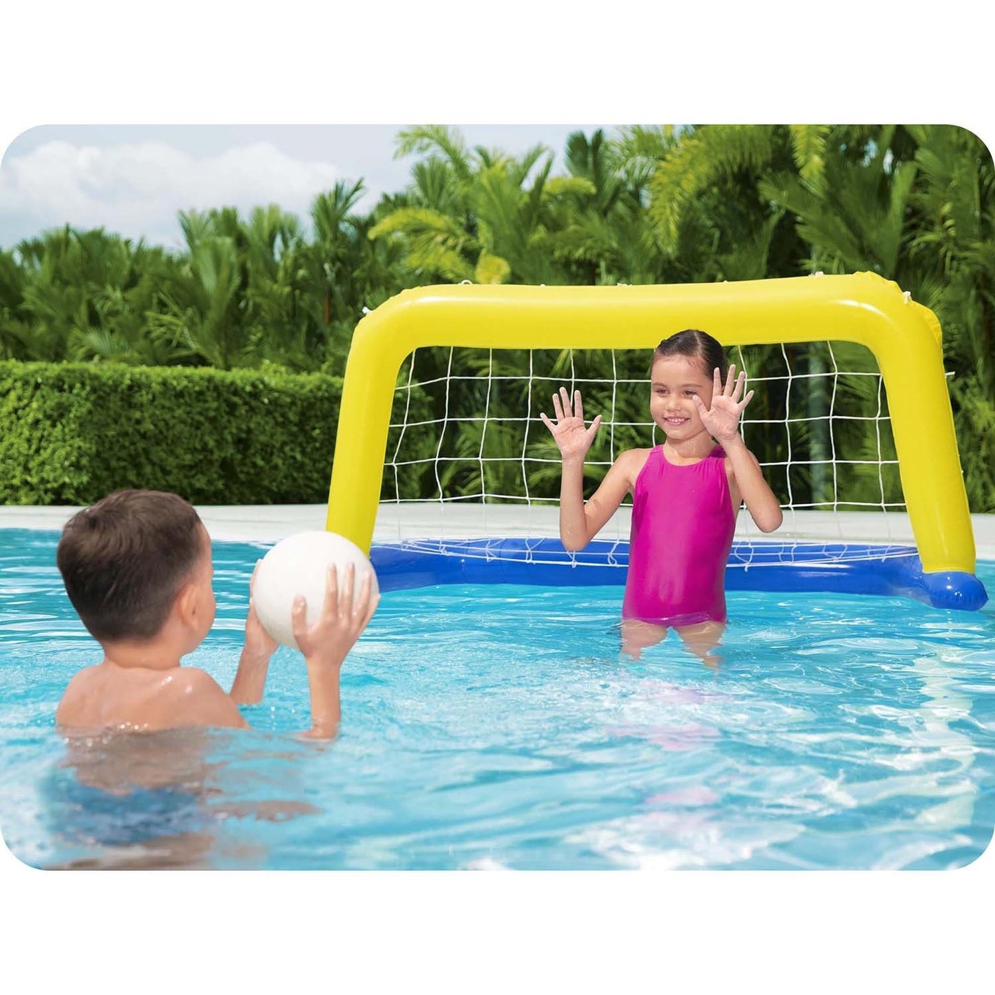 Pool goal + ball 137 x 66 cm Bestawy 52123