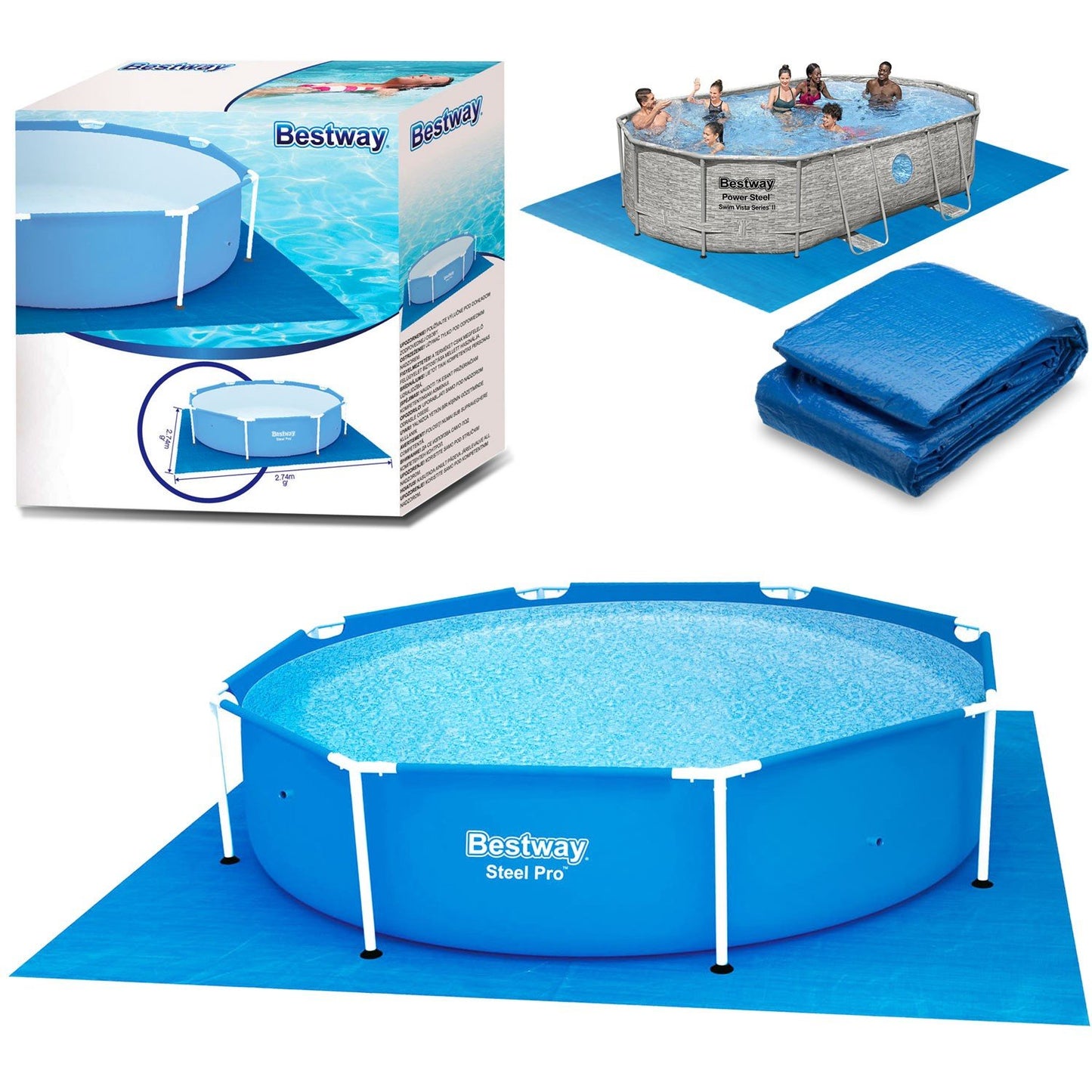 Pool mat - 274 x 274 cm Bestway 58000