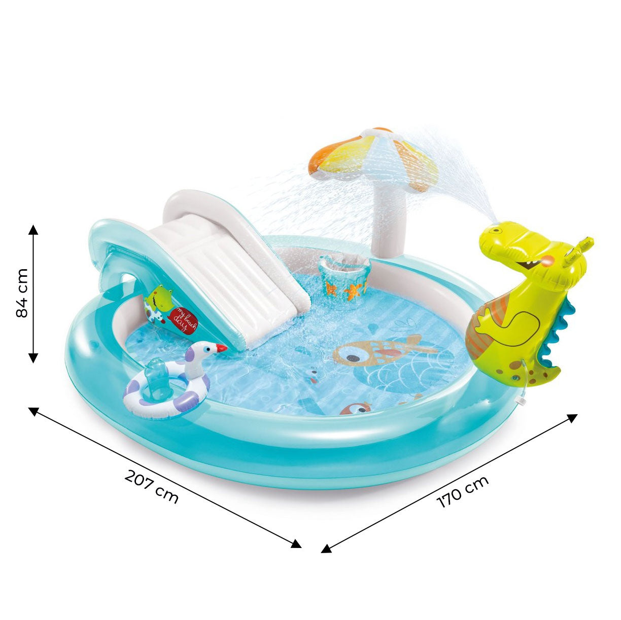 Pool slide water playground paddling pool INTEX 57165