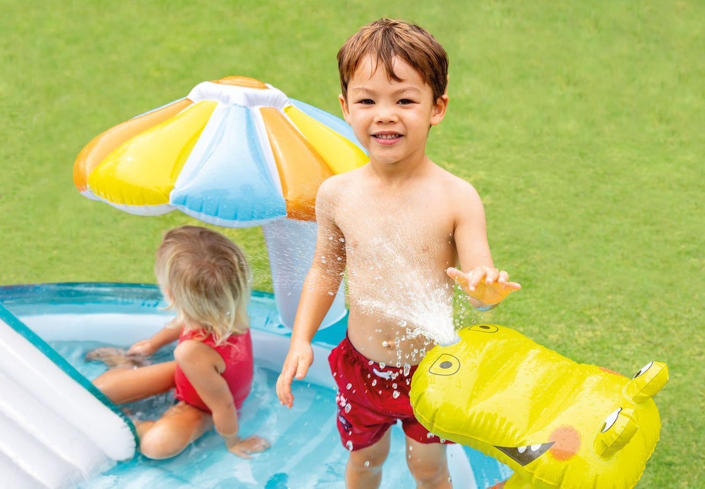 Pool slide water playground paddling pool INTEX 57165