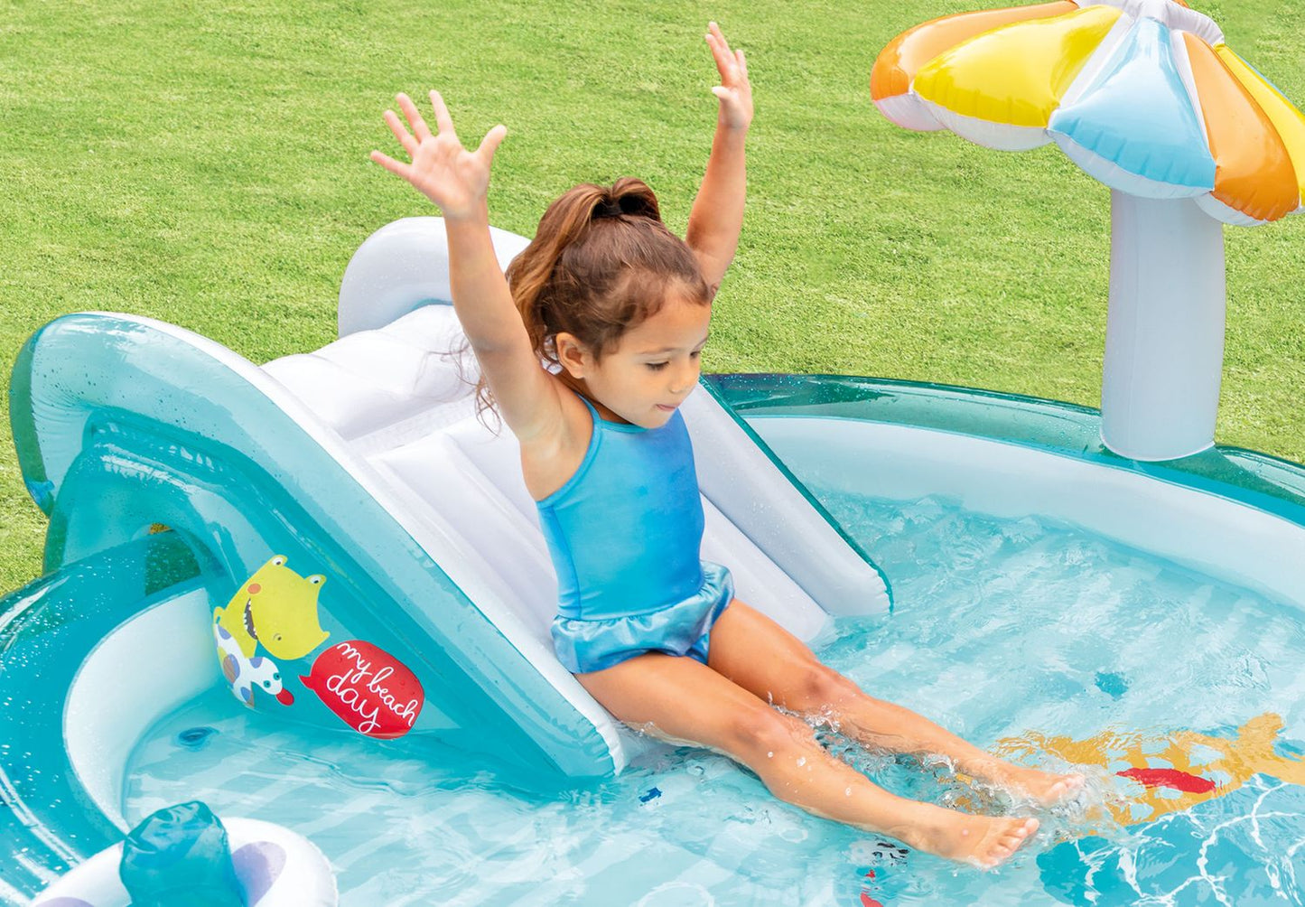 Pool slide water playground paddling pool INTEX 57165