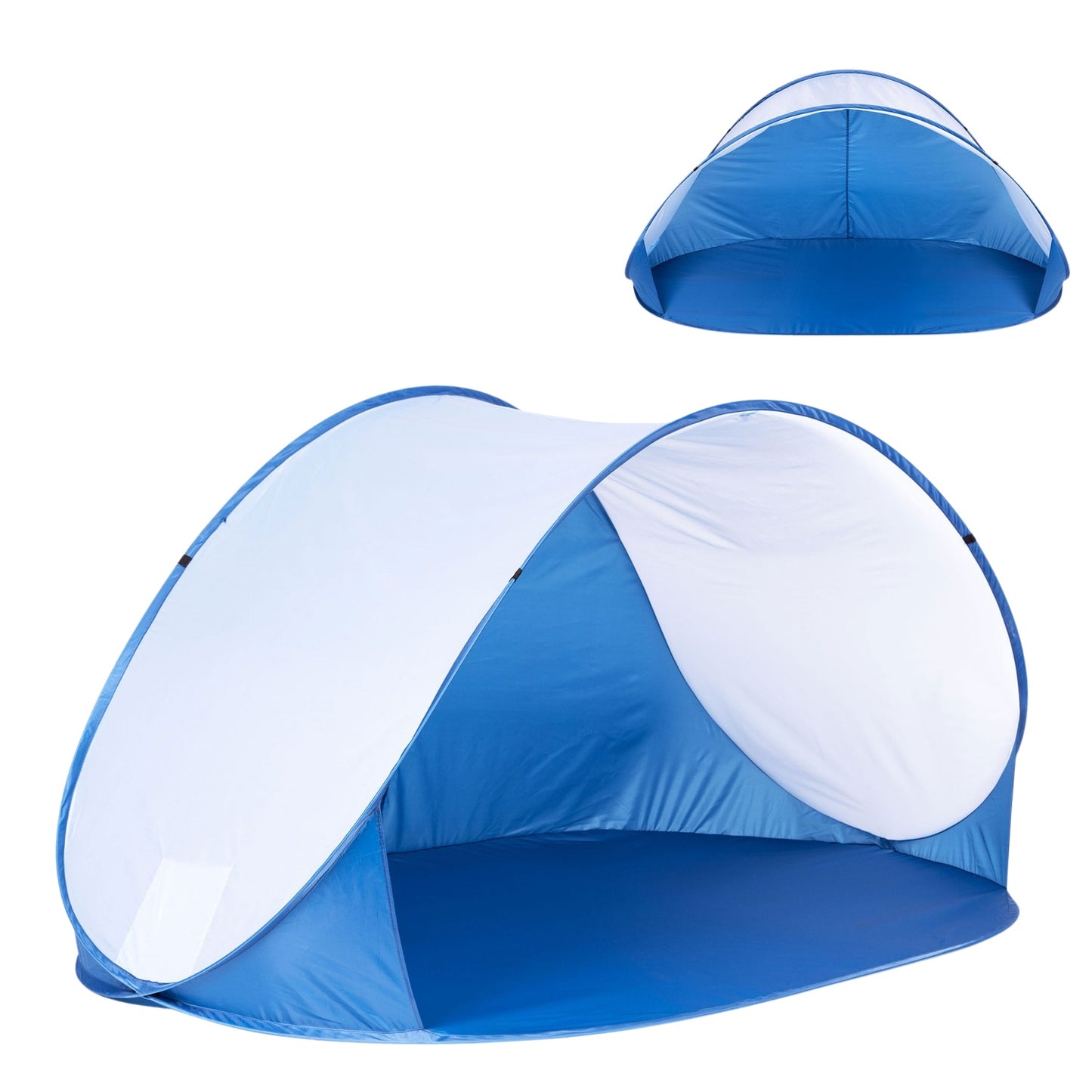 Pop-Up Beach Tent Windbreak for Beach, Pool, Garden Blue MultiGarden