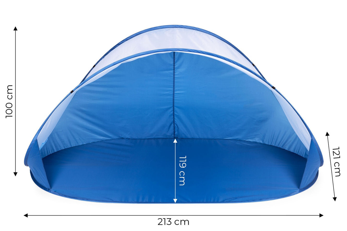 Pop-Up Beach Tent Windbreak for Beach, Pool, Garden Blue MultiGarden