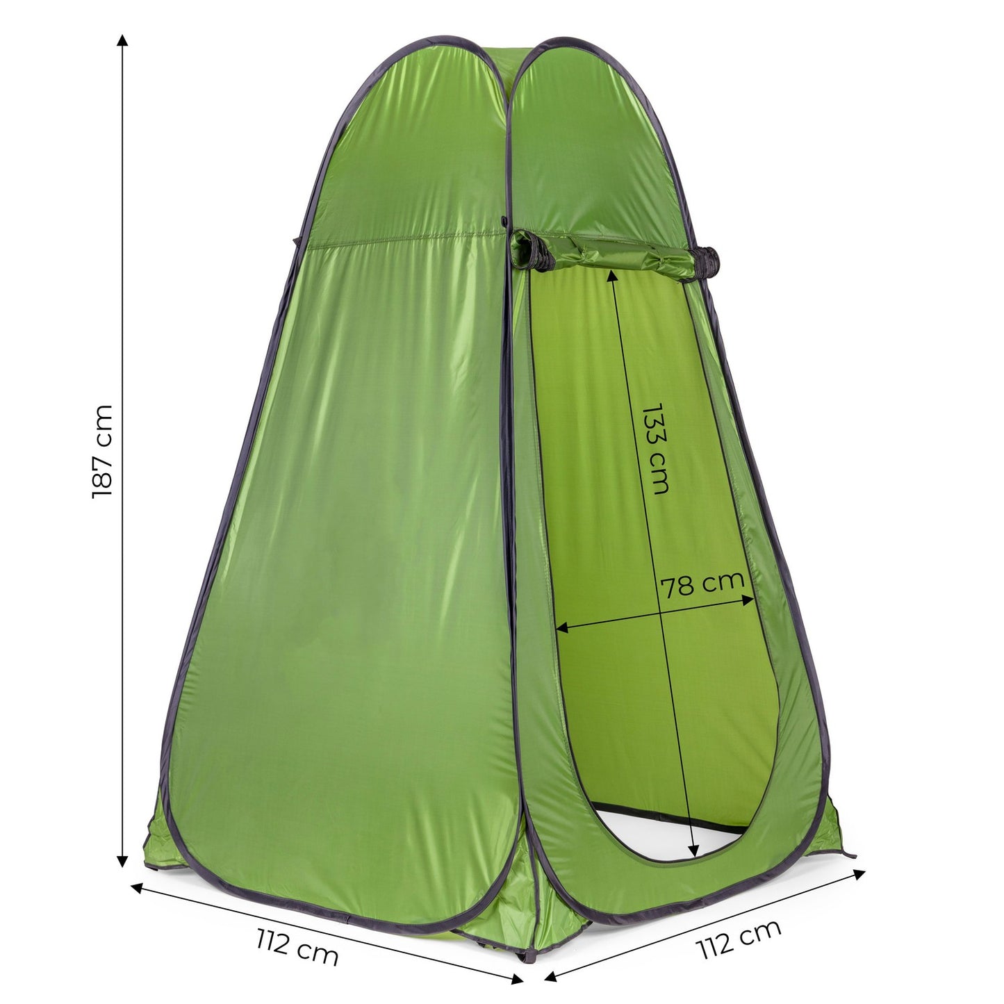 Pop-Up Camping Tent Changing Room Shower WC Cabin Green MultiGarden