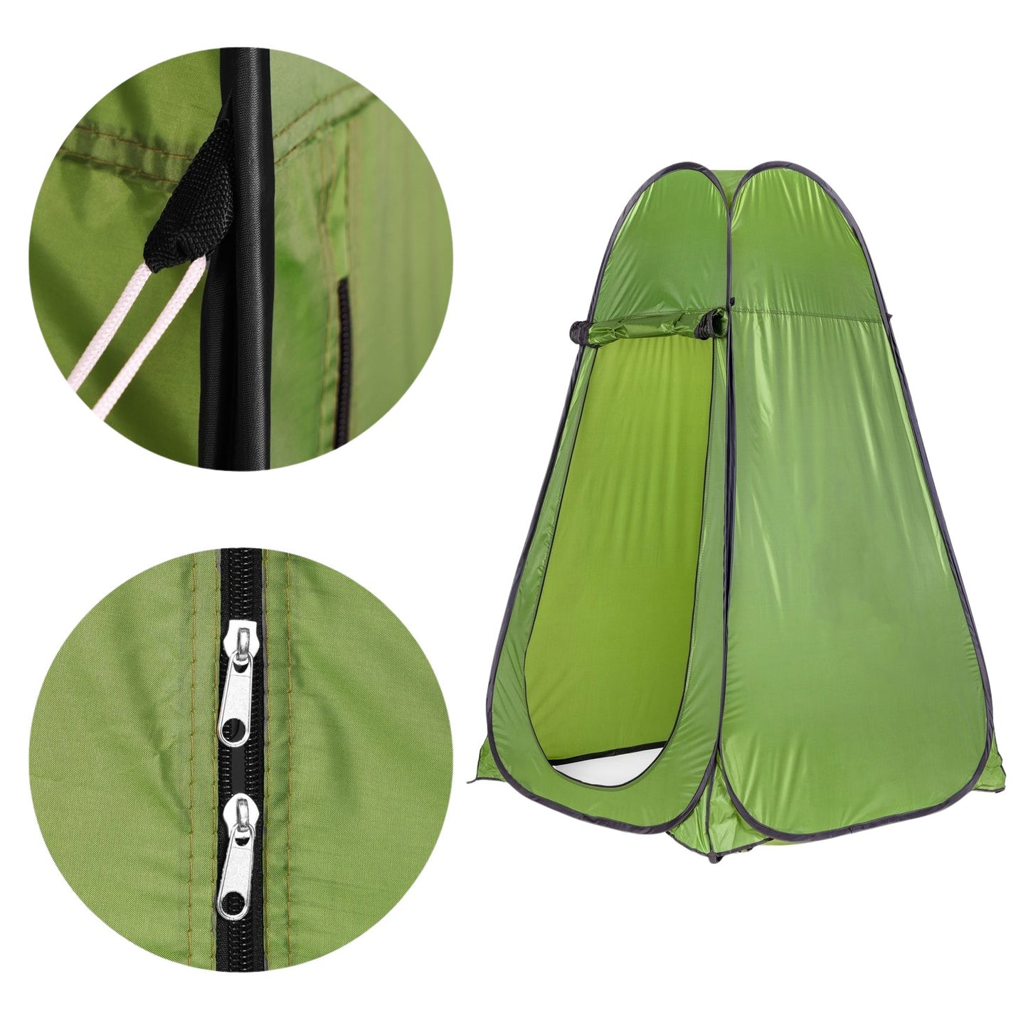 Pop-Up Camping Tent Changing Room Shower WC Cabin Green MultiGarden