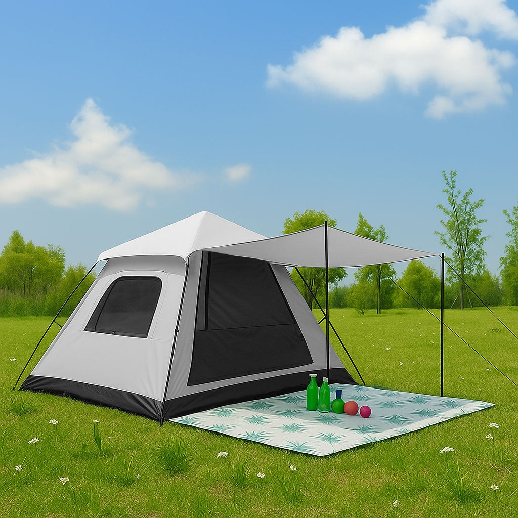 Pop-Up Camping Tent for 4 People Igloo 1500 mm Waterproof MultiGarden