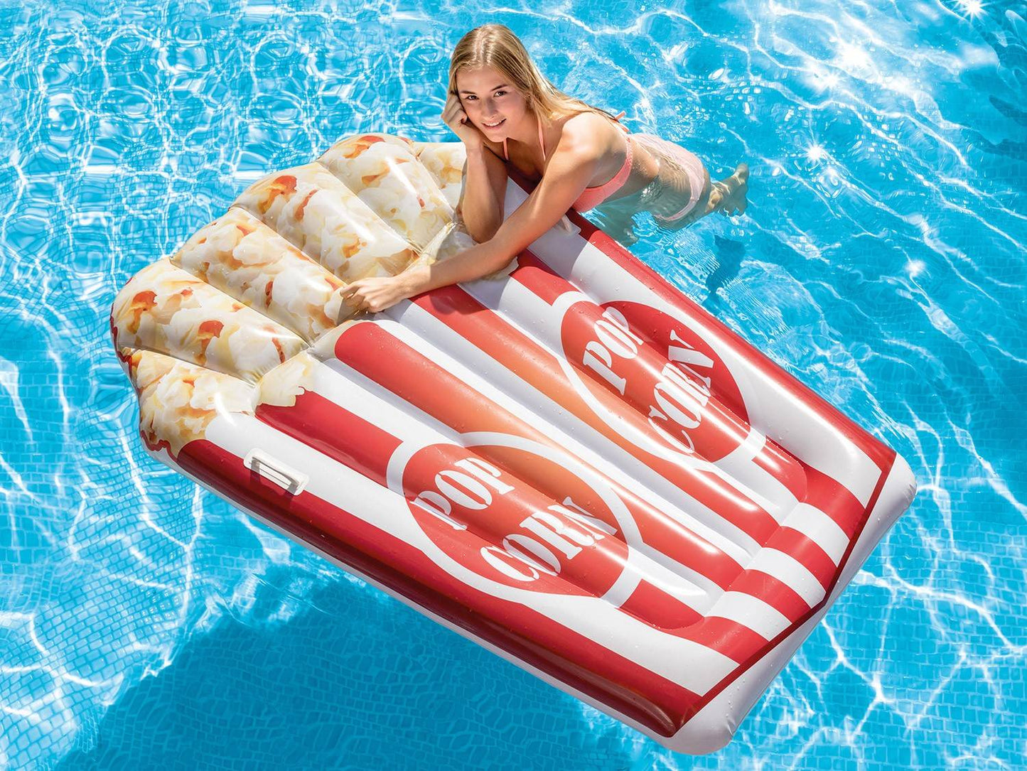 Popcorn inflatable beach mattress 178 x 124 cm INTEX 58779