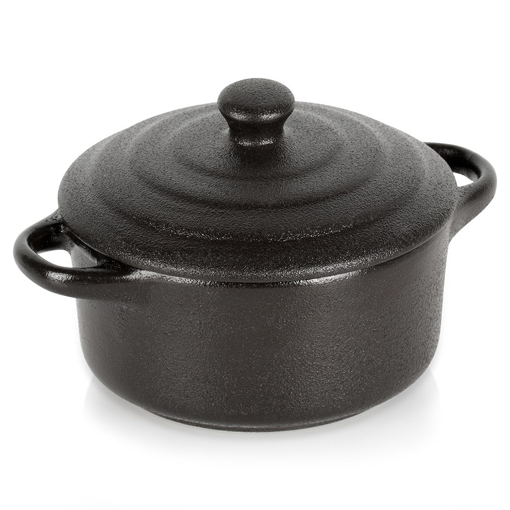 Porcelain Baking Dish with Lid, 150 ml Capacity