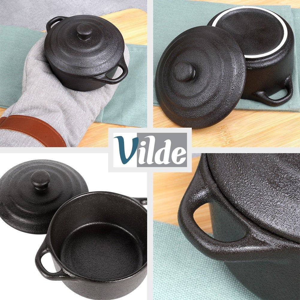 Porcelain Baking Dish with Lid, 300 ml