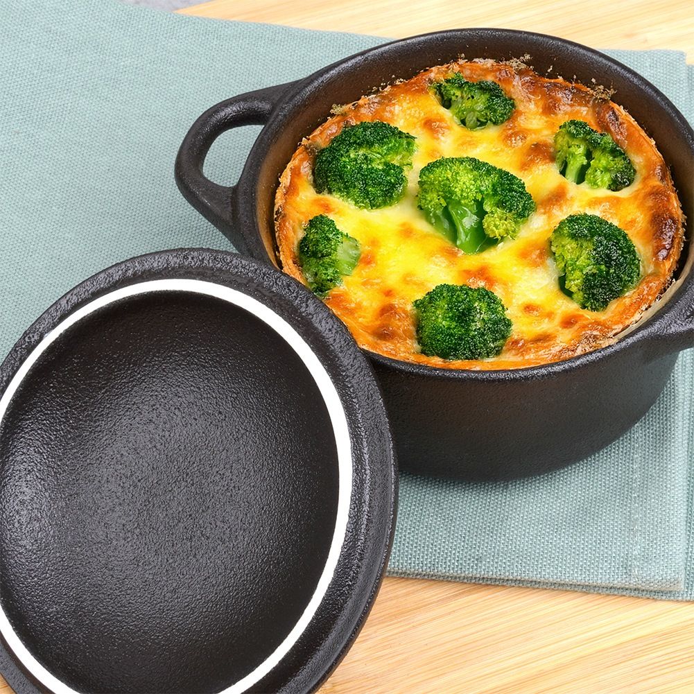 Porcelain Baking Dish with Lid, 450 ml Capacity