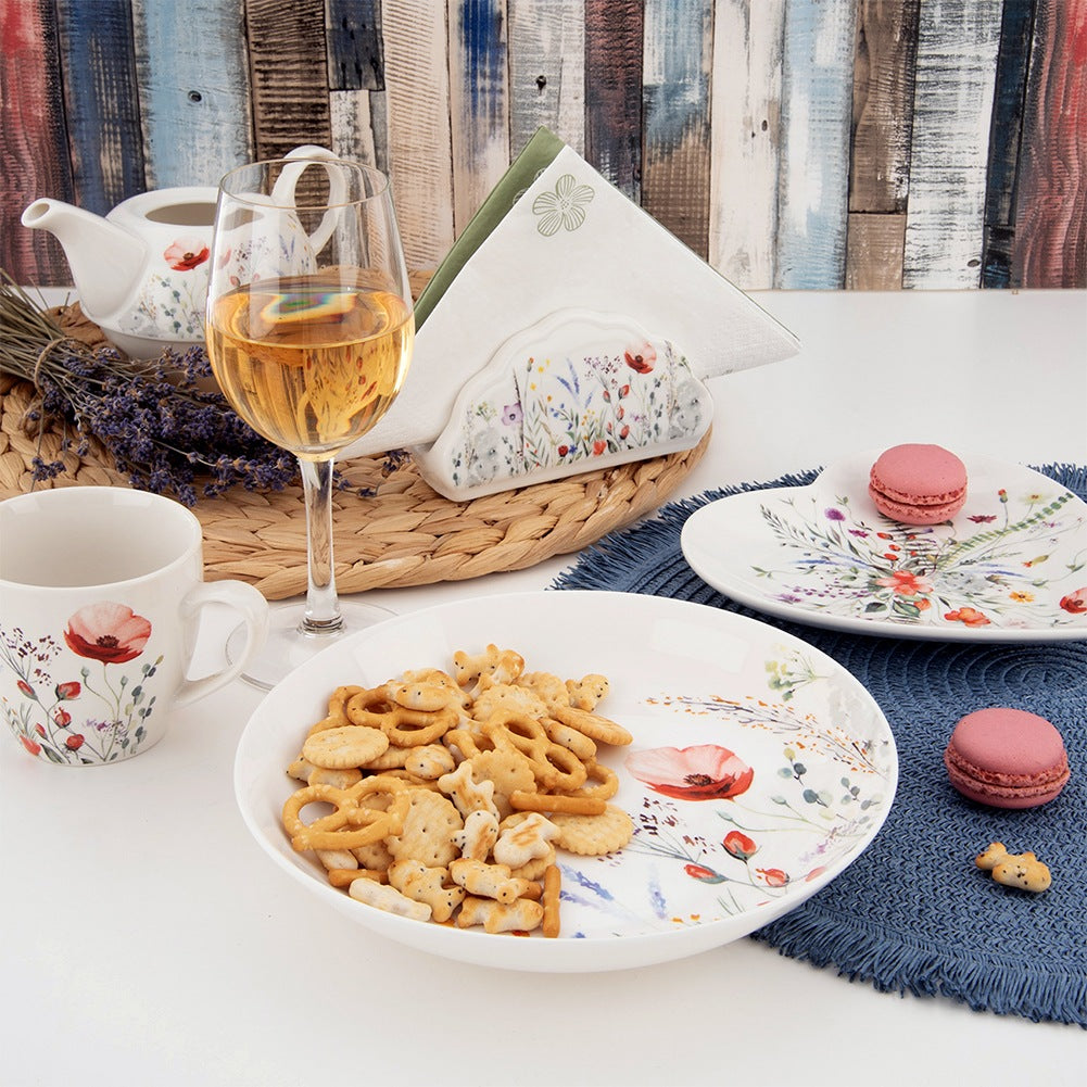Porcelain Deep Dinner Plate, 20.5 cm, 600 ml