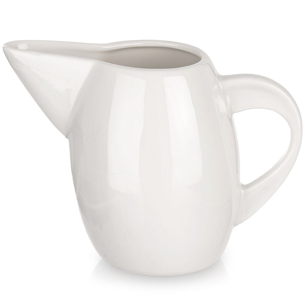 Porcelain Jug with Handle for Cream and Milk