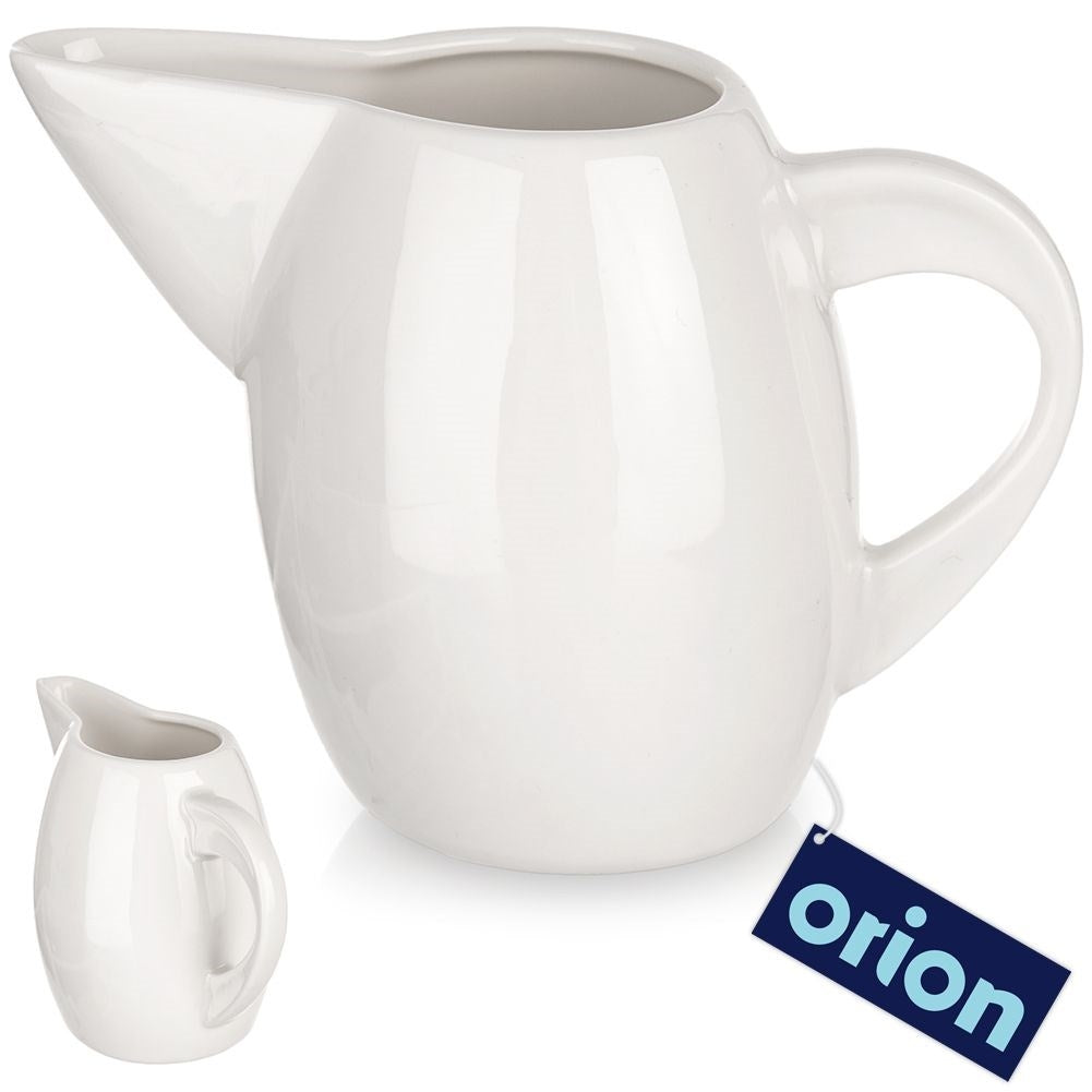 Porcelain Jug with Handle for Cream and Milk