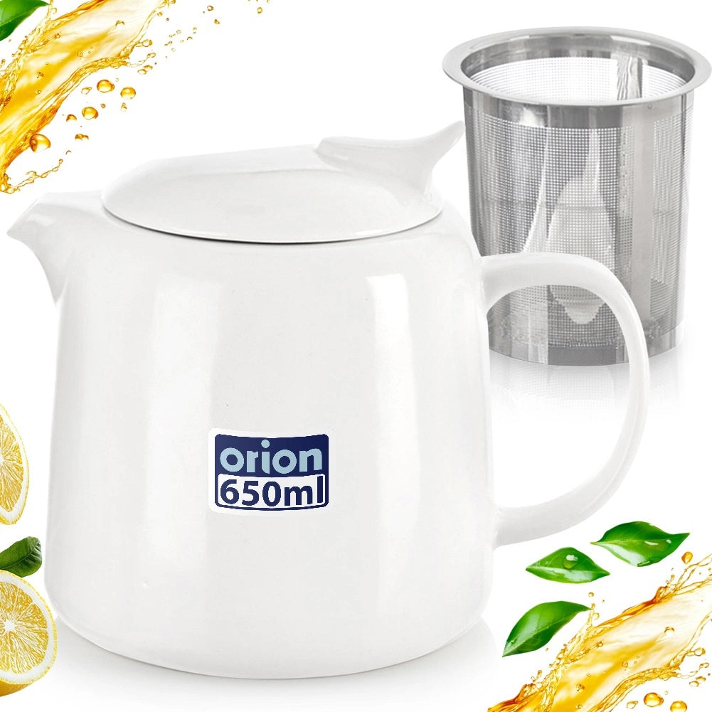 Porcelain Teapot with Infuser, 650 ml Capacity