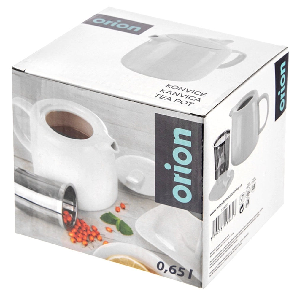 Porcelain Teapot with Infuser, 650 ml Capacity