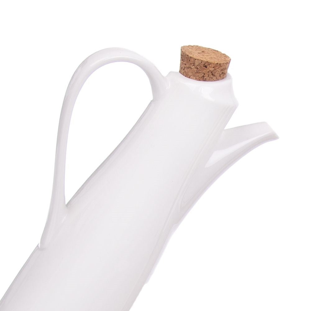 Porcelain container with bamboo base for spices - Perfect gift