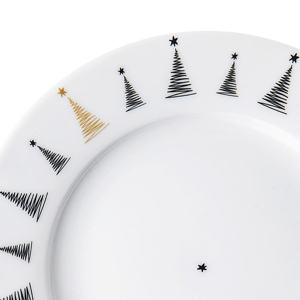 Porcelain dessert plate CHRISTMAS TREE 20 cm