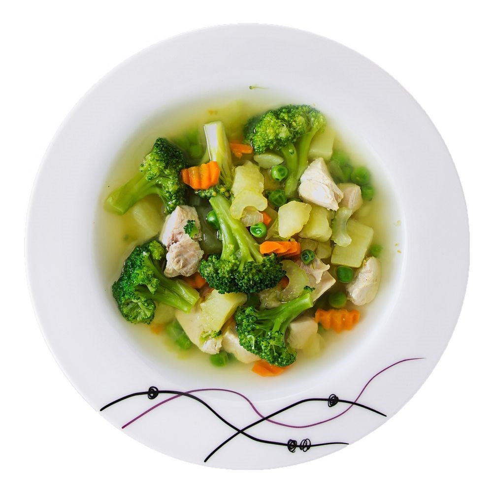 Porcelain dinner set for 6 people, 18 pieces