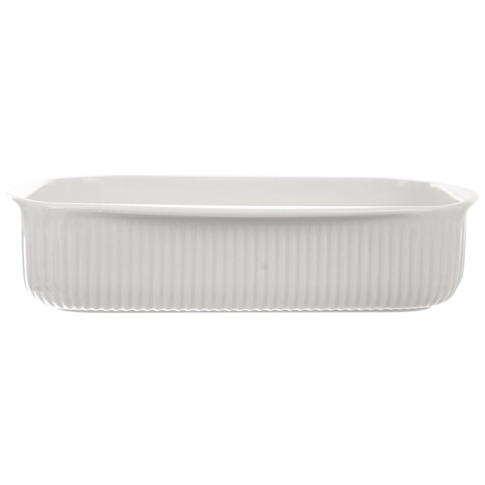 Porcelain dish for lasagna and gratins, 1L capacity