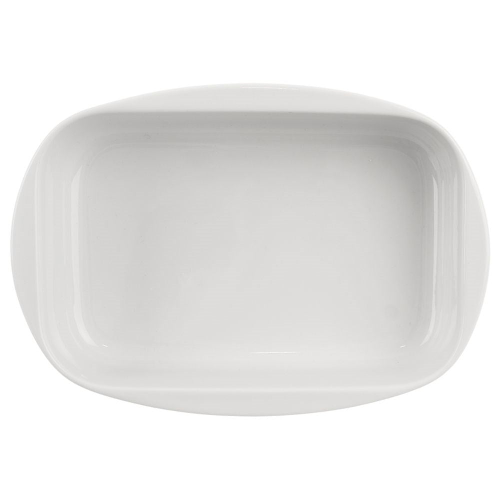 Porcelain dish for lasagna and gratins, 1L capacity