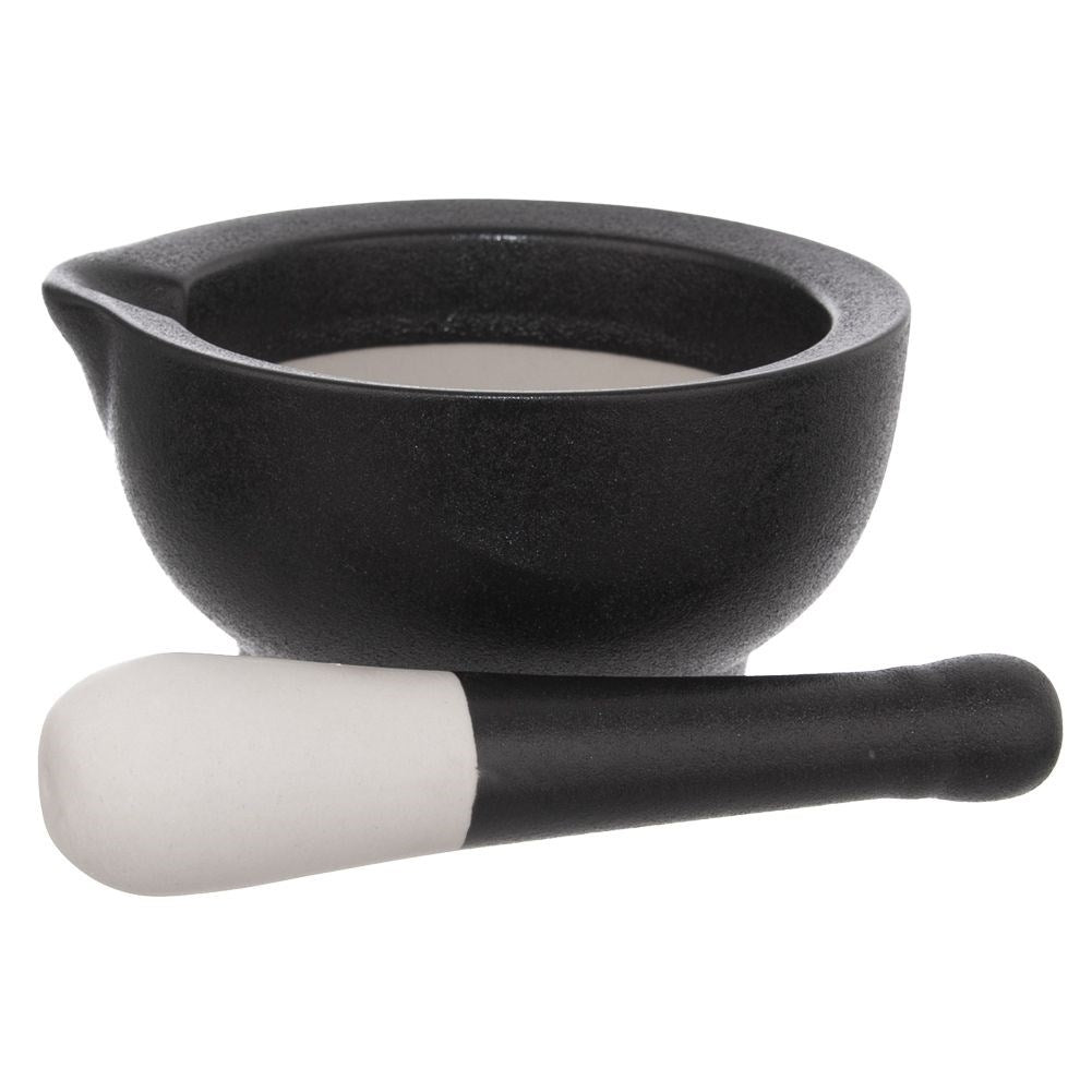 Porcelain mortar for spices, herbs and nuts - durable!