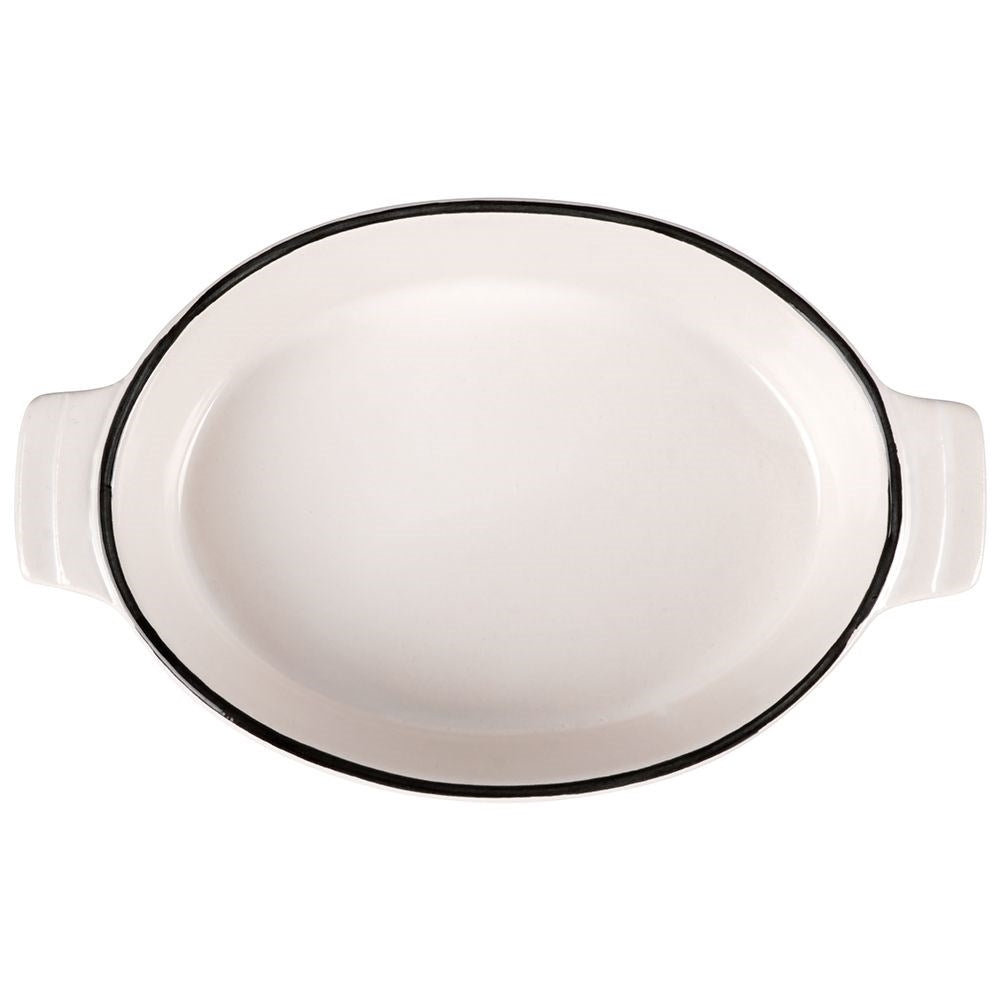 Porcelain oven dish for lasagna and gratin
