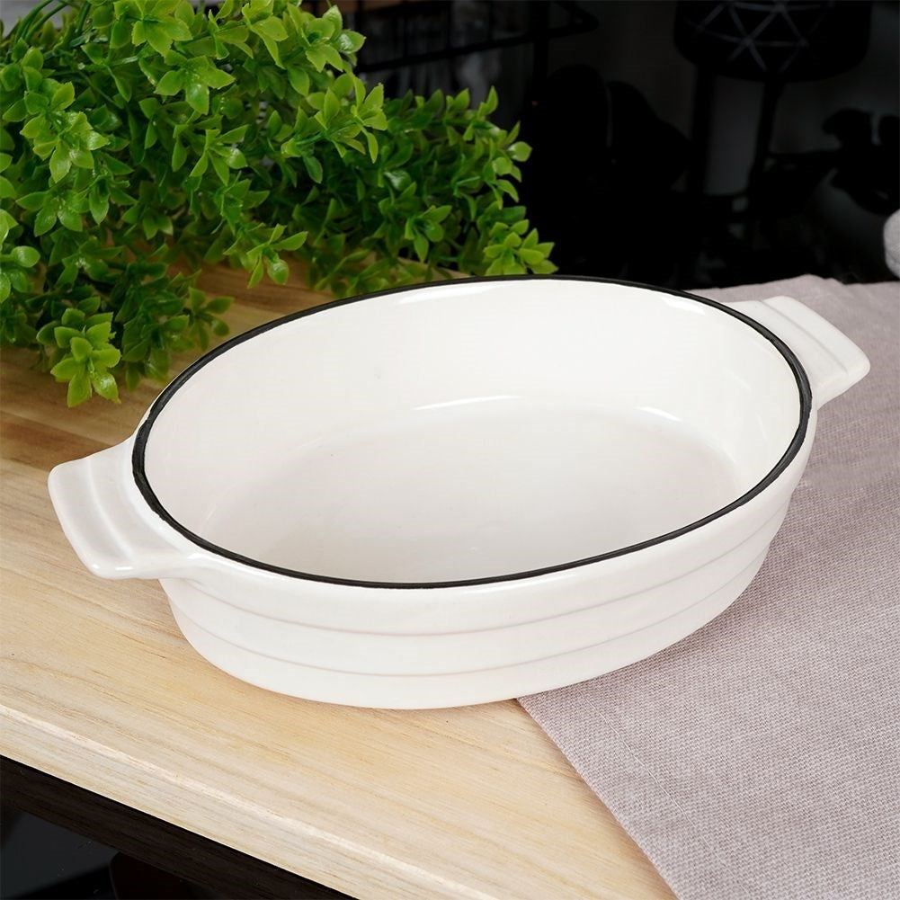 Porcelain oven dish for lasagna and gratin