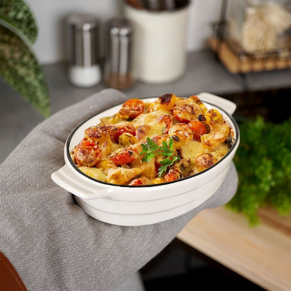 Porcelain oven dish for lasagna and gratin